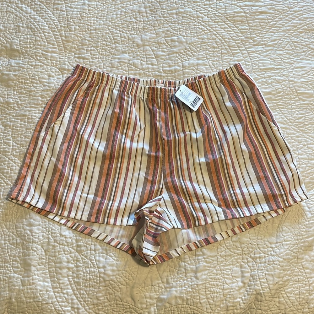 NWT Urban Renewal Urban Outfitters Pastel 90s Striped Shorts